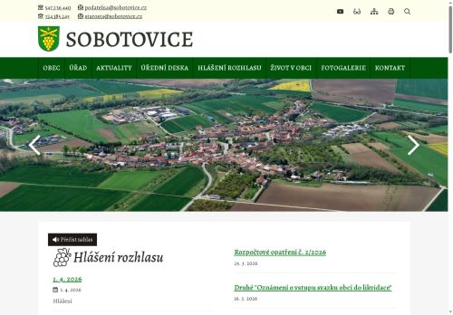 Zobrazit webové stránky Obecní úřad Sobotovice