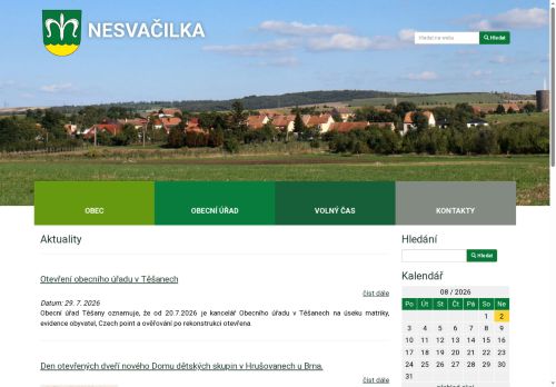 Zobrazit webové stránky Obecní úřad Nesvačilka
