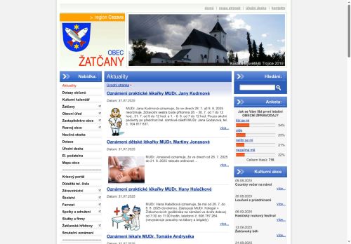 Zobrazit webové stránky Obecní úřad Žatčany