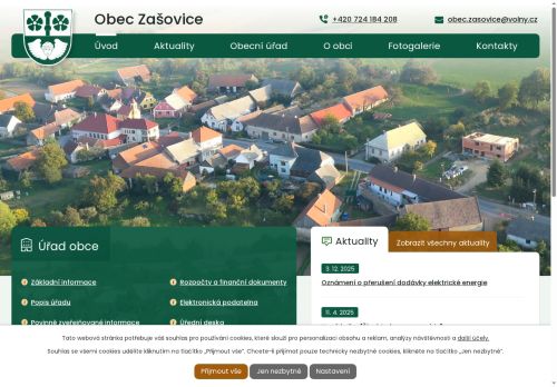 Zobrazit webové stránky Obecní úřad Zašovice