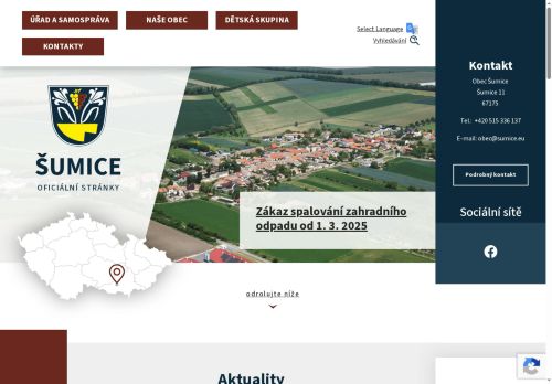Zobrazit webové stránky Obecní úřad Šumice