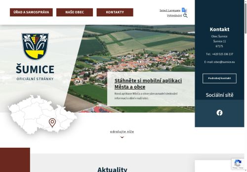 Zobrazit webové stránky Obecní úřad Šumice