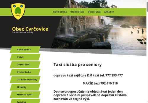 Zobrazit webové stránky Obecní úřad Cvrčovice