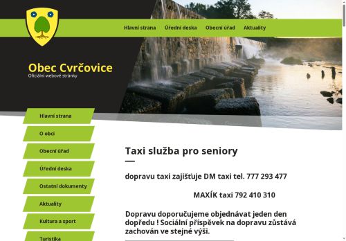 Zobrazit webové stránky Obecní úřad Cvrčovice