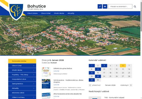 Zobrazit webové stránky Obecní úřad Bohutice