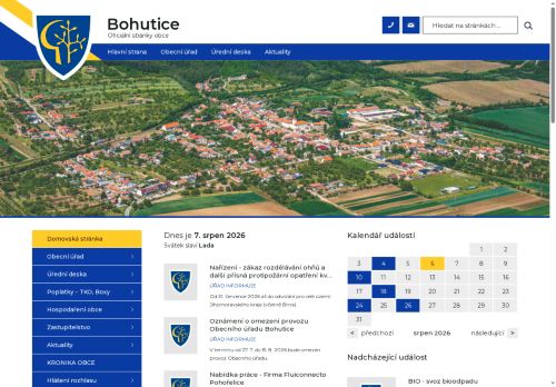 Zobrazit webové stránky Obecní úřad Bohutice
