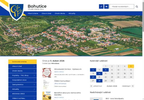 Zobrazit webové stránky Obecní úřad Bohutice
