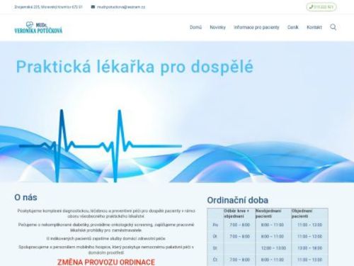 Praktický lékař - MUDr. Veronika Potůčková
