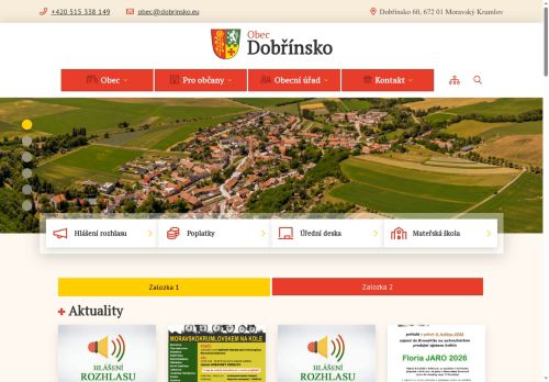 Zobrazit webové stránky Obecní úřad Dobřínsko