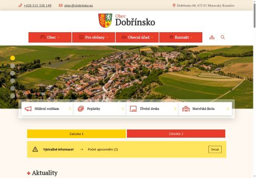 Zobrazit webové stránky Obecní úřad Dobřínsko