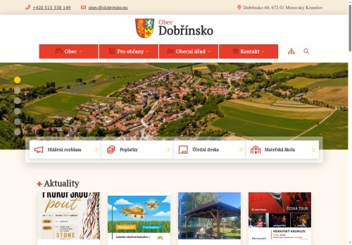 Zobrazit webové stránky Obecní úřad Dobřínsko