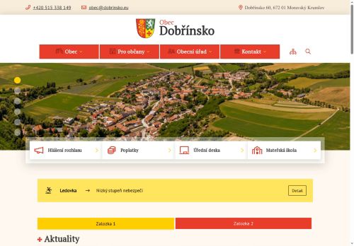 Zobrazit webové stránky Obecní úřad Dobřínsko