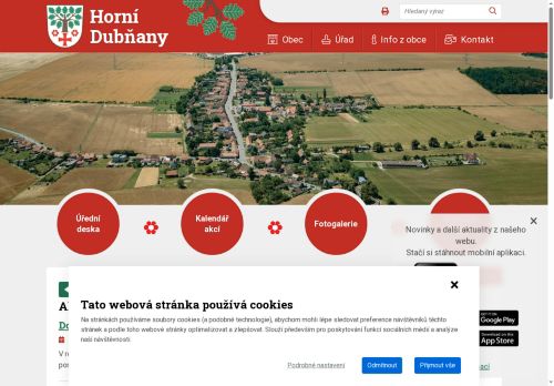Obec Horní Dubňany nabízí práci na pozici Pracovník údržby obce a veřejné zeleně m/ž v obci Horní Dubňany