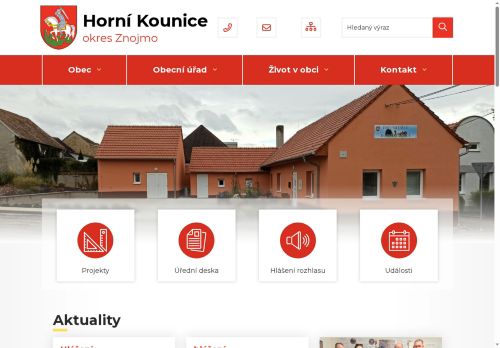 Zobrazit webové stránky Obecní úřad Horní Kounice