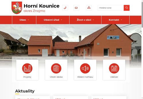 Zobrazit webové stránky Obecní úřad Horní Kounice