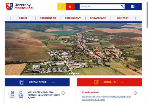 Zobrazit webové stránky Obecní úřad Jezeřany-Maršovice