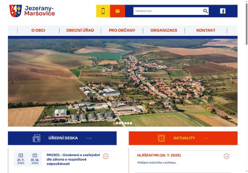 Zobrazit webové stránky Obecní úřad Jezeřany-Maršovice