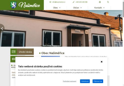 Zobrazit webové stránky Obecní úřad Našiměřice