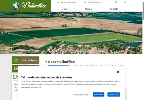 Zobrazit webové stránky Obecní úřad Našiměřice