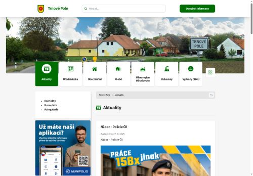 Zobrazit webové stránky Obecní úřad Trnové Pole