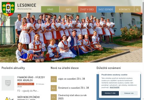 Zobrazit webové stránky Obecní úřad Lesonice