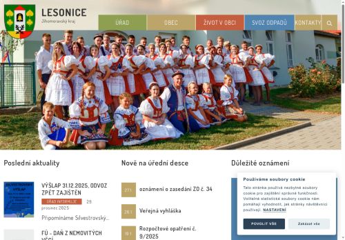 Zobrazit webové stránky Obecní úřad Lesonice