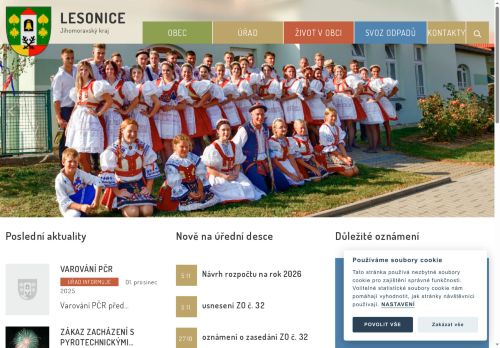 Zobrazit webové stránky Obecní úřad Lesonice