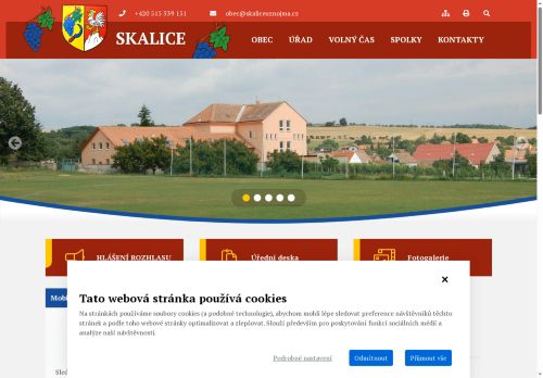Zobrazit webové stránky Obecní úřad Skalice