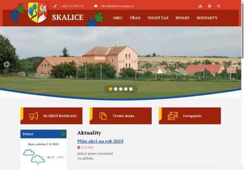 Zobrazit webové stránky Obecní úřad Skalice