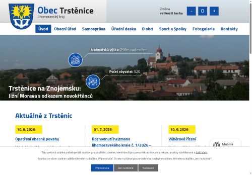 Zobrazit webové stránky Obecní úřad Trstěnice
