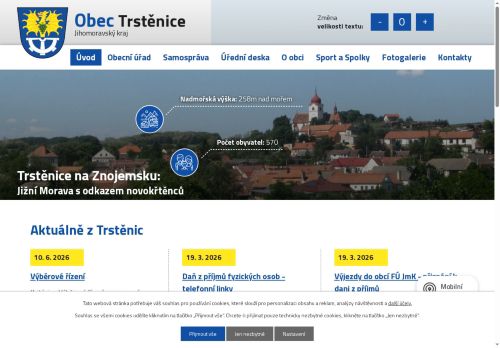 Zobrazit webové stránky Obecní úřad Trstěnice