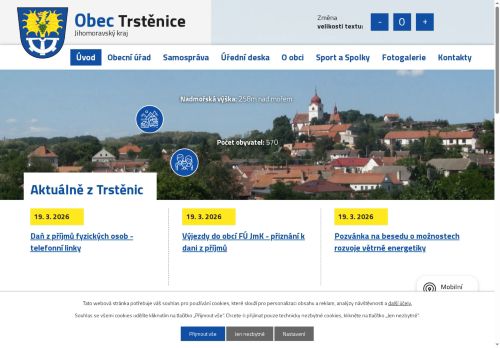 Zobrazit webové stránky Obecní úřad Trstěnice