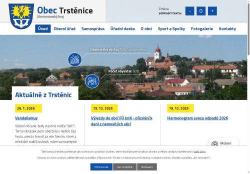 Zobrazit webové stránky Obecní úřad Trstěnice