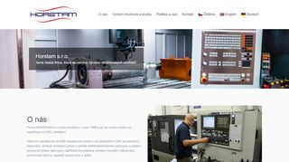 HORSTAM, s.r.o. nabízí práci na pozici Obsluha CNC frézy (m/ž) v obci Kuřim