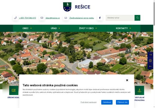 Zobrazit webové stránky Obecní úřad Rešice