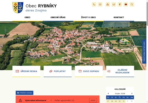 Zobrazit webové stránky Obecní úřad Rybníky