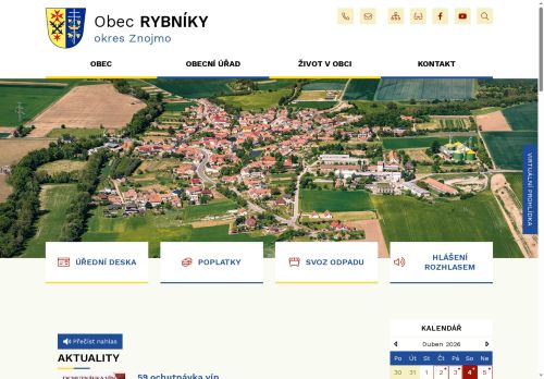 Zobrazit webové stránky Obecní úřad Rybníky