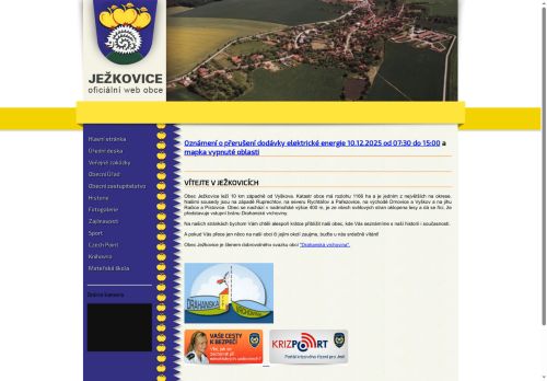 Zobrazit webové stránky Obecní úřad Ježkovice