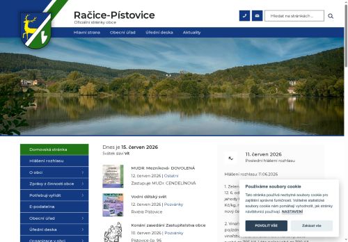 Zobrazit webové stránky Obecní úřad Račice-Pístovice