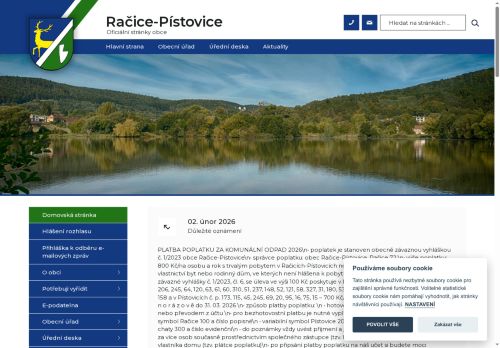 Zobrazit webové stránky Obecní úřad Račice-Pístovice