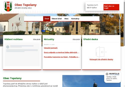 Zobrazit webové stránky Obecní úřad Topolany