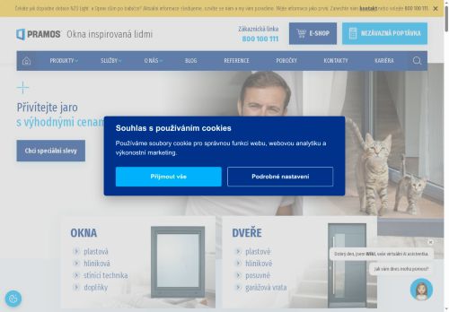 Zobrazit webové stránky Pramos