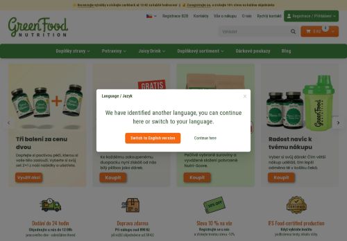 Zobrazit webové stránky Greenfood