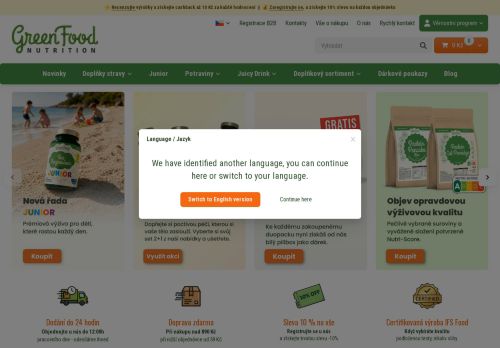 Zobrazit webové stránky Greenfood