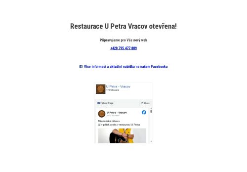 Zobrazit webové stránky Restaurace U Petra