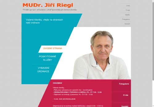 Zobrazit webové stránky Gynekologie - MUDr. Jiří Riegl