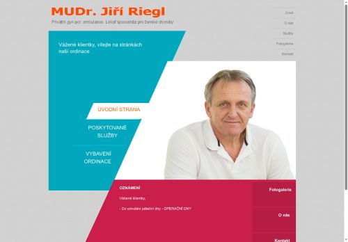 Zobrazit webové stránky Gynekologie - MUDr. Jiří Riegl