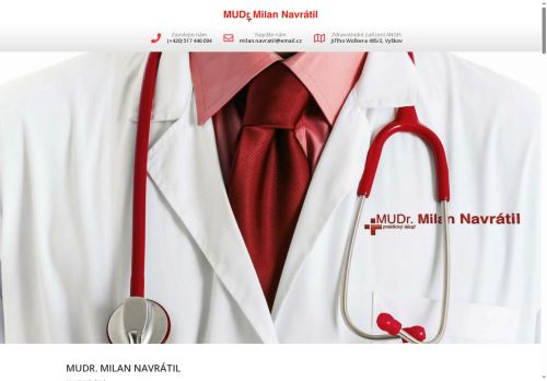 Zobrazit webové stránky Praktický lékař - MUDr. Milan Navrátil