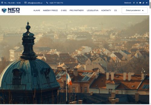 Webové stránky NEO CRAFTS s. r. o., Žebrák