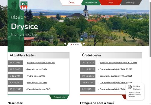 Zobrazit webové stránky Obecní úřad Drysice